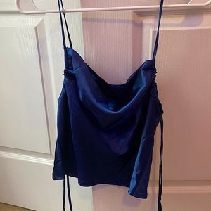 Navy Blue Cow Neck Cami